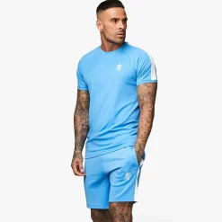 Twin Sets<Gym King Core Plus Poly Tee Azure Blue