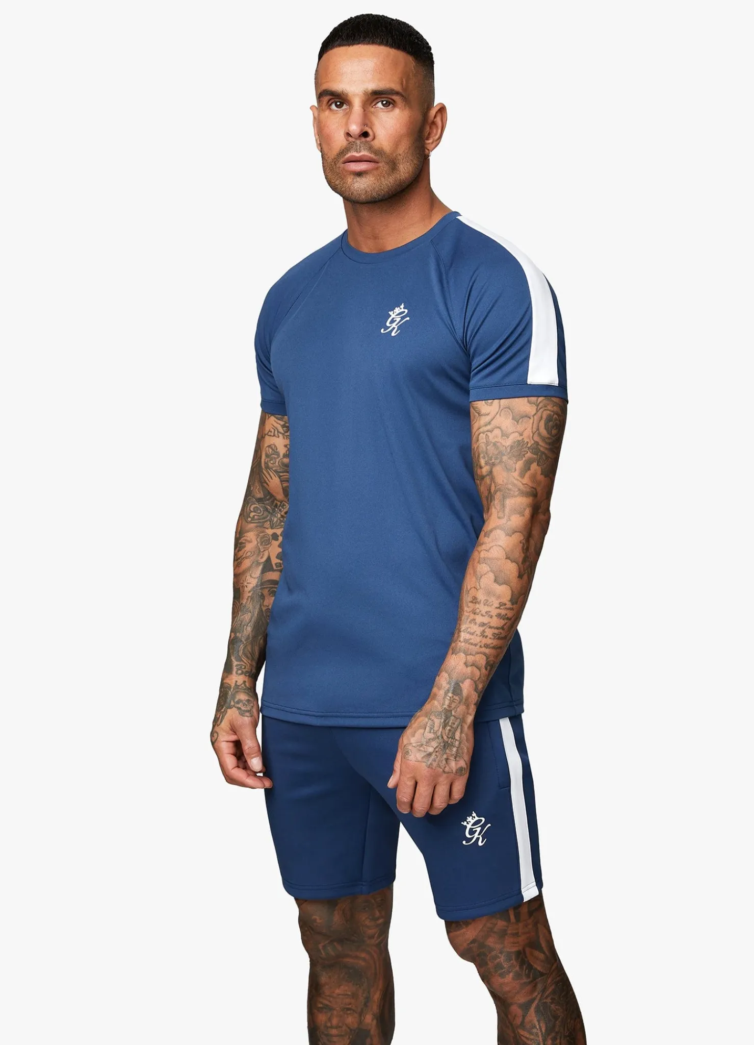 Twin Sets<Gym King Core Plus Poly Tee Moonlight Blue