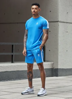 T-Shirts<Gym King Core Plus Poly Tee Azure Blue