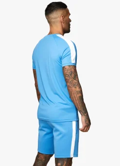 T-Shirts<Gym King Core Plus Poly Tee Azure Blue