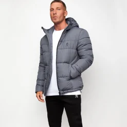Outerwear<Gym King Core Tech Puffer Jacket Grey