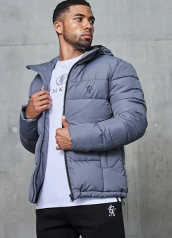 Outerwear<Gym King Core Tech Puffer Jacket Grey
