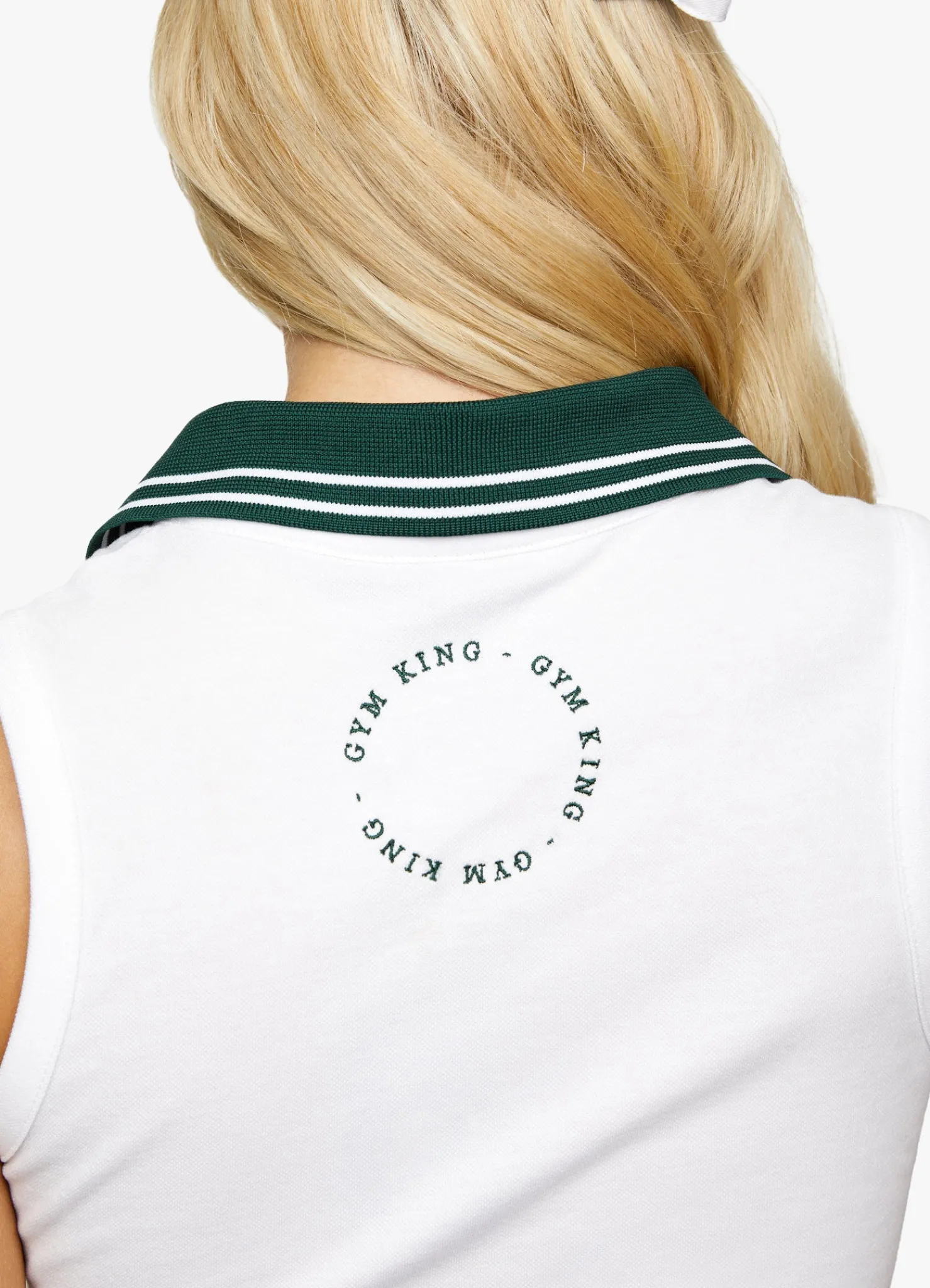 Tops & T-Shirts<Gym King Court Luxe Tank White
