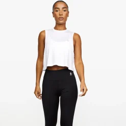 Gymwear<Gym King Crop Vest Bright White