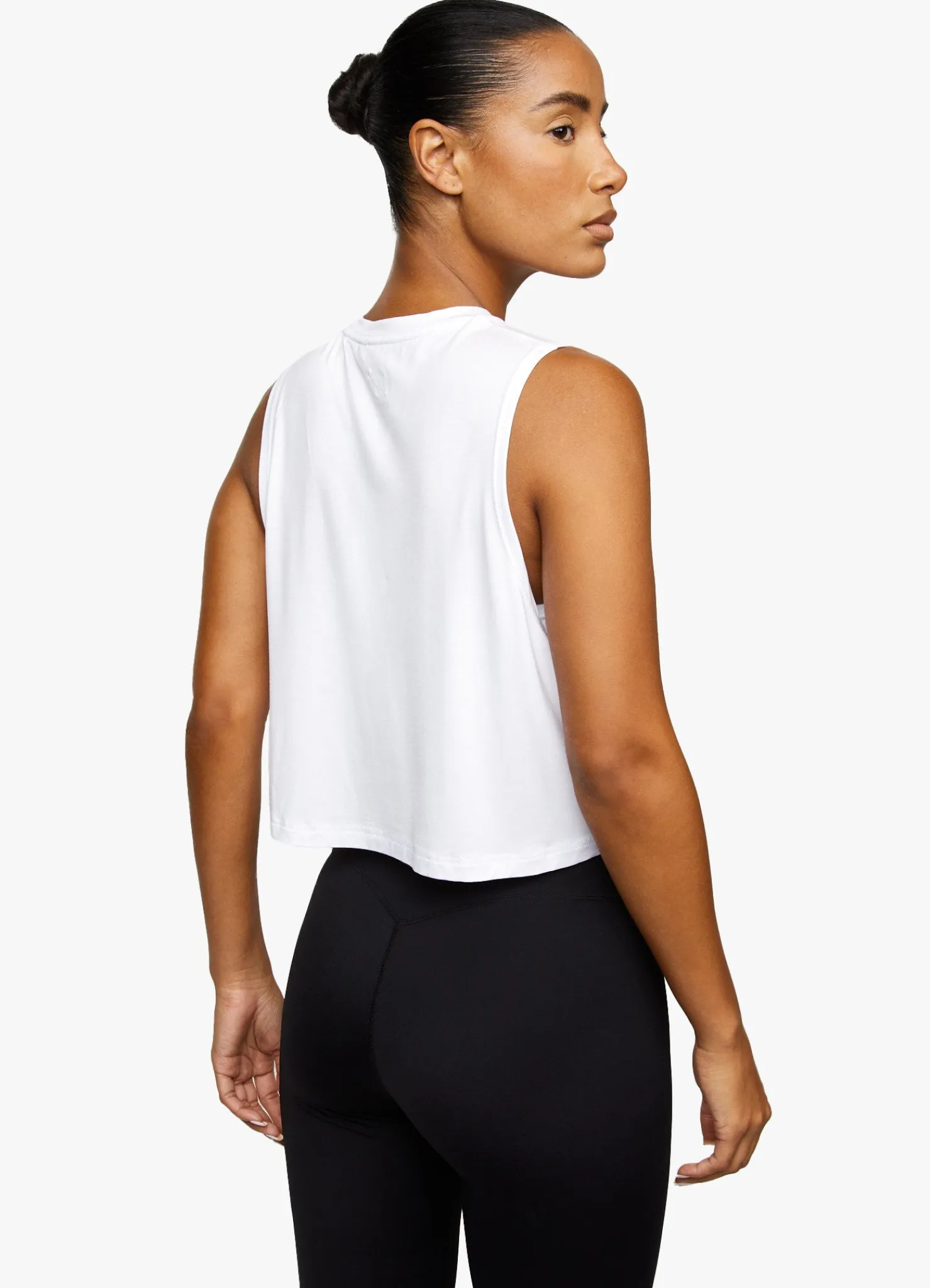 Gymwear<Gym King Crop Vest Bright White
