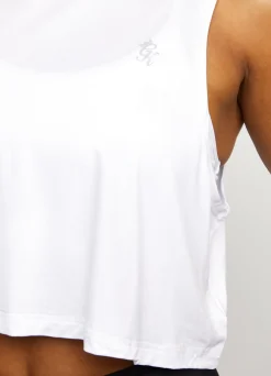 Gymwear<Gym King Crop Vest Bright White