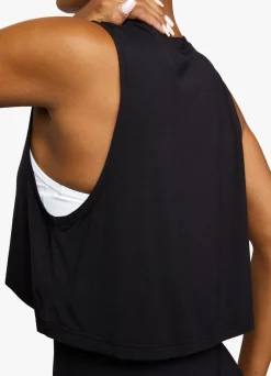 Gymwear<Gym King Crop Vest Black