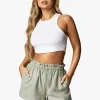 Tops & T-Shirts<Gym King Curved Hem Rib Vest White