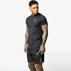 T-Shirts<Gym King Debossed Energy Tee Black