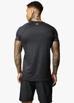 Gymwear<Gym King Debossed Energy Tee Black