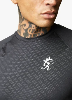 T-Shirts<Gym King Debossed Energy Tee Black