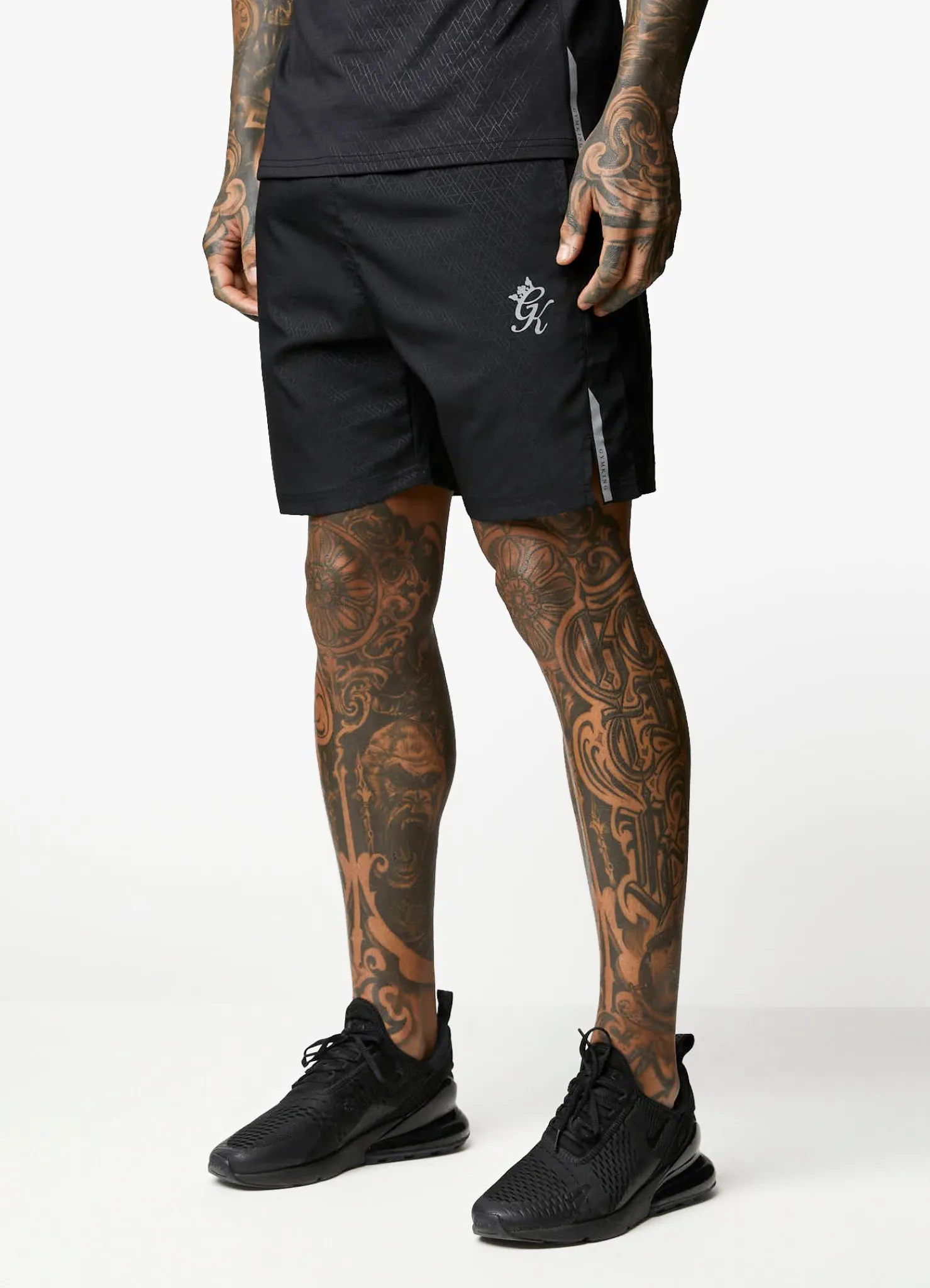 Gymwear<Gym King Debossed Victory Short 6.5" Black