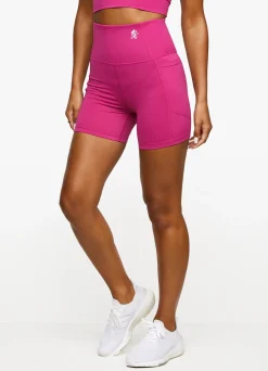 Shorts<Gym King Dominate 5 Inch Short Fuschia