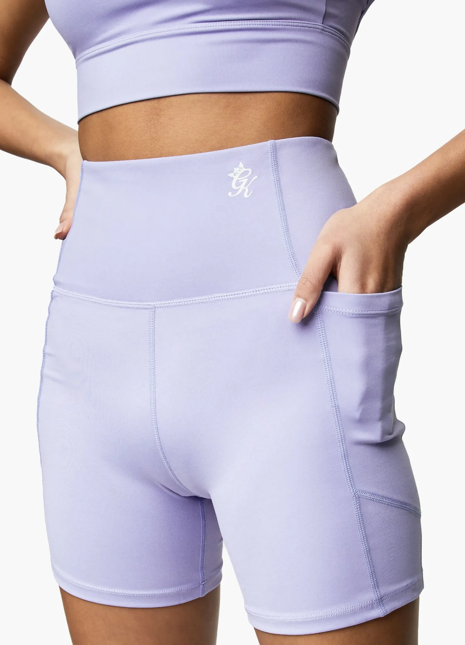 Shorts<Gym King Dominate 5 Inch Short Lilac Orchid