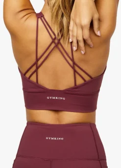 Sports Bras<Gym King Dominate Bra Red Wine
