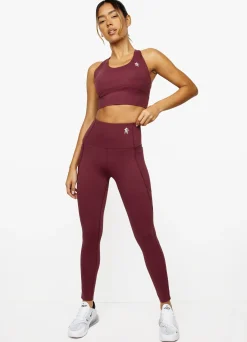 Gymwear<Gym King Dominate Bra Red Wine