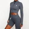 Gymwear<Gym King Dynamic Ls Crop Steel Grey