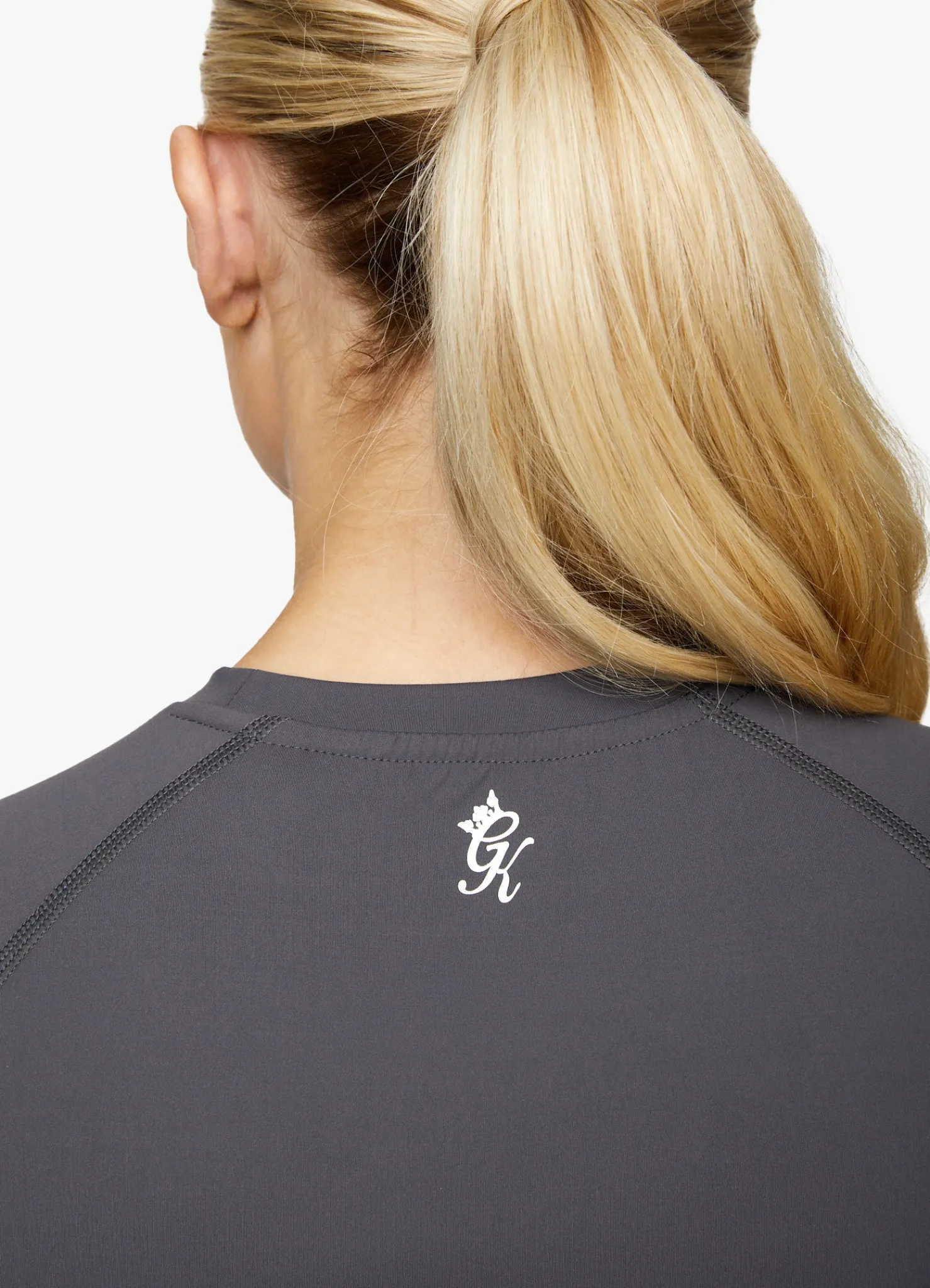 Tops & T-Shirts<Gym King Elite Long Sleeve Crop Tee Dark Grey