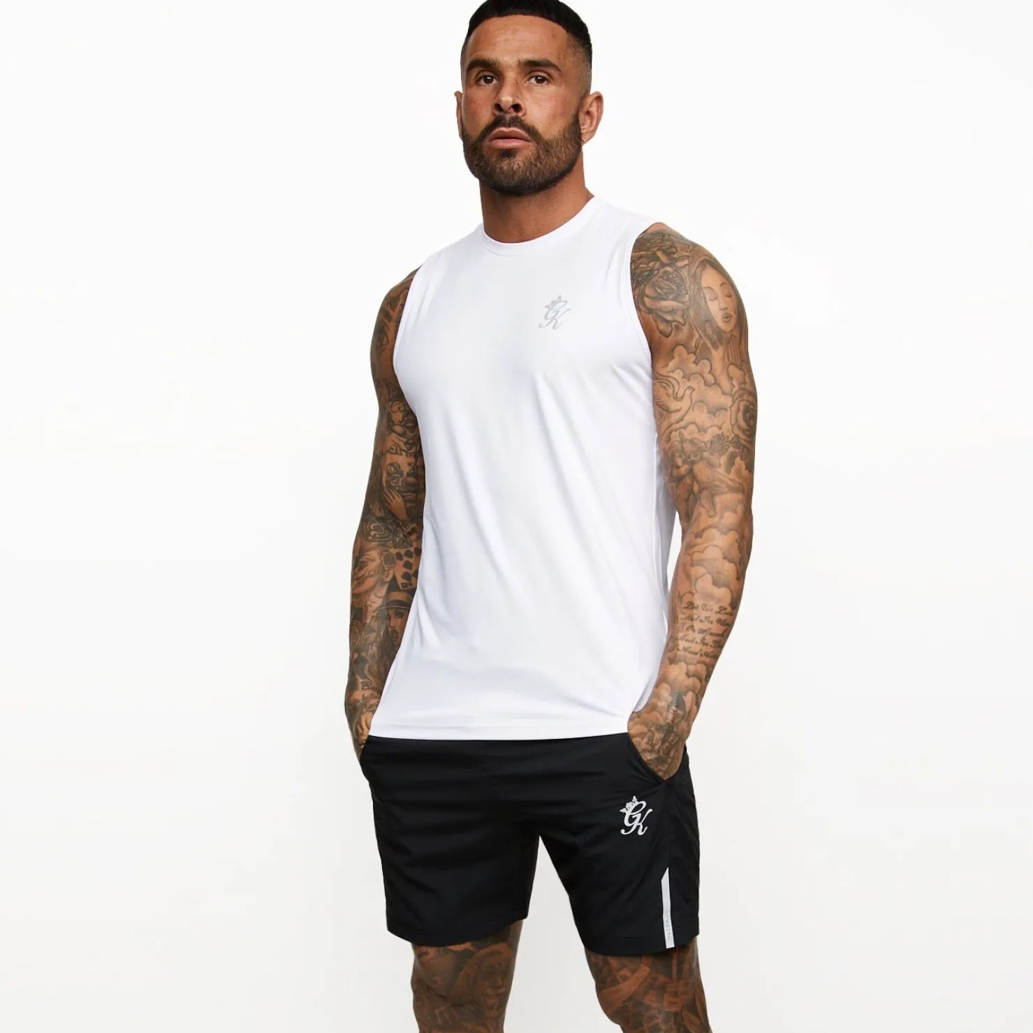 Vests<Gym King Energy Vest White