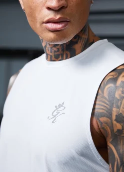 Vests<Gym King Energy Vest White