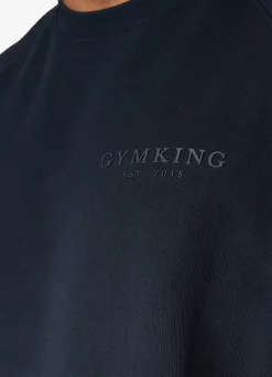 Sweatshirts & Hoodies<Gym King Est. Legacy Crew Navy