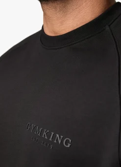 Sweatshirts & Hoodies<Gym King Est. Legacy Crew Black