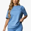 Co-Ords<Gym King Established Boyfriend Tee Coastal Blue
