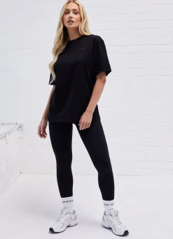 Tops & T-Shirts<Gym King Established Boyfriend Tee Black