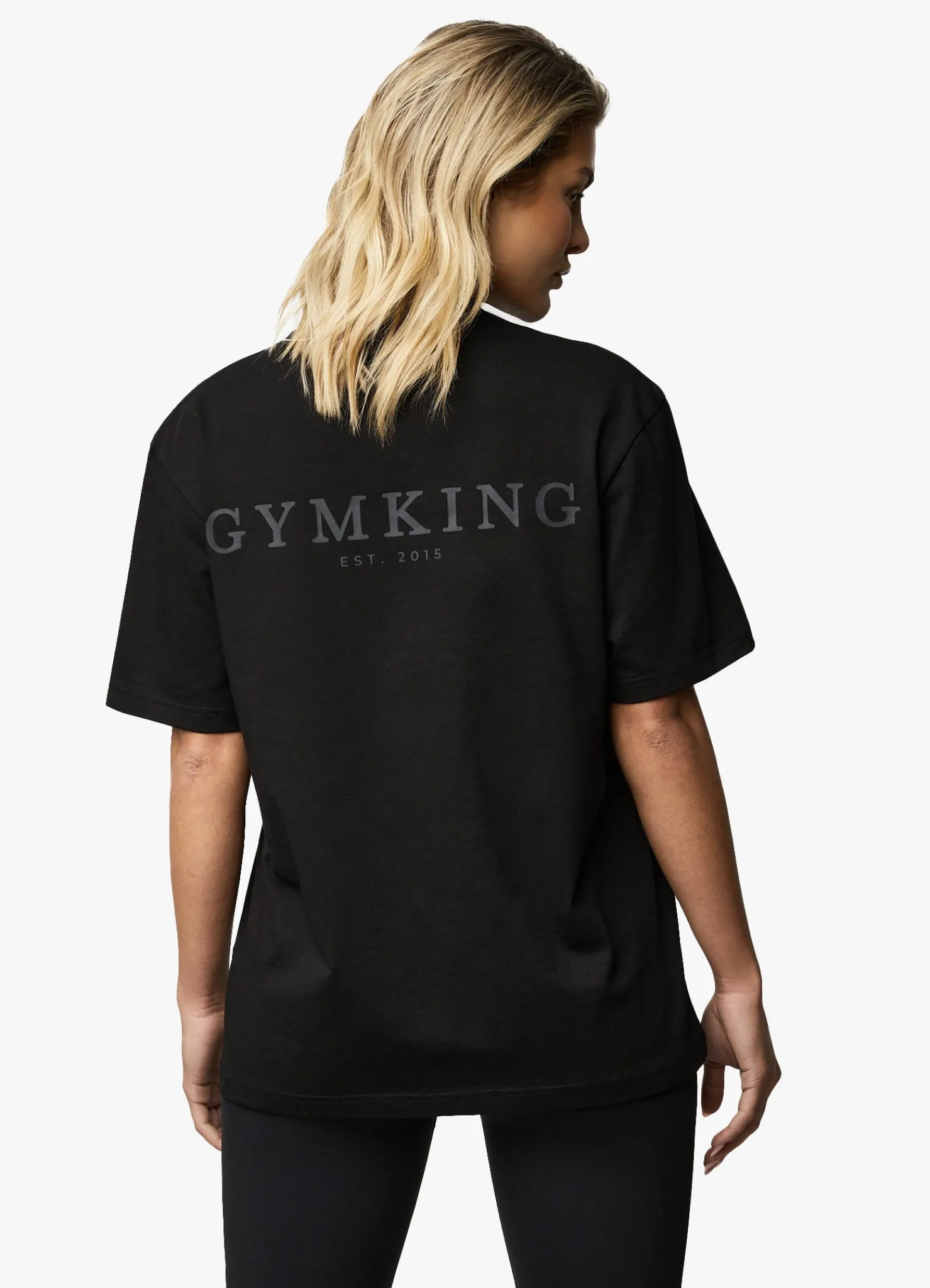 Tops & T-Shirts<Gym King Established Boyfriend Tee Black