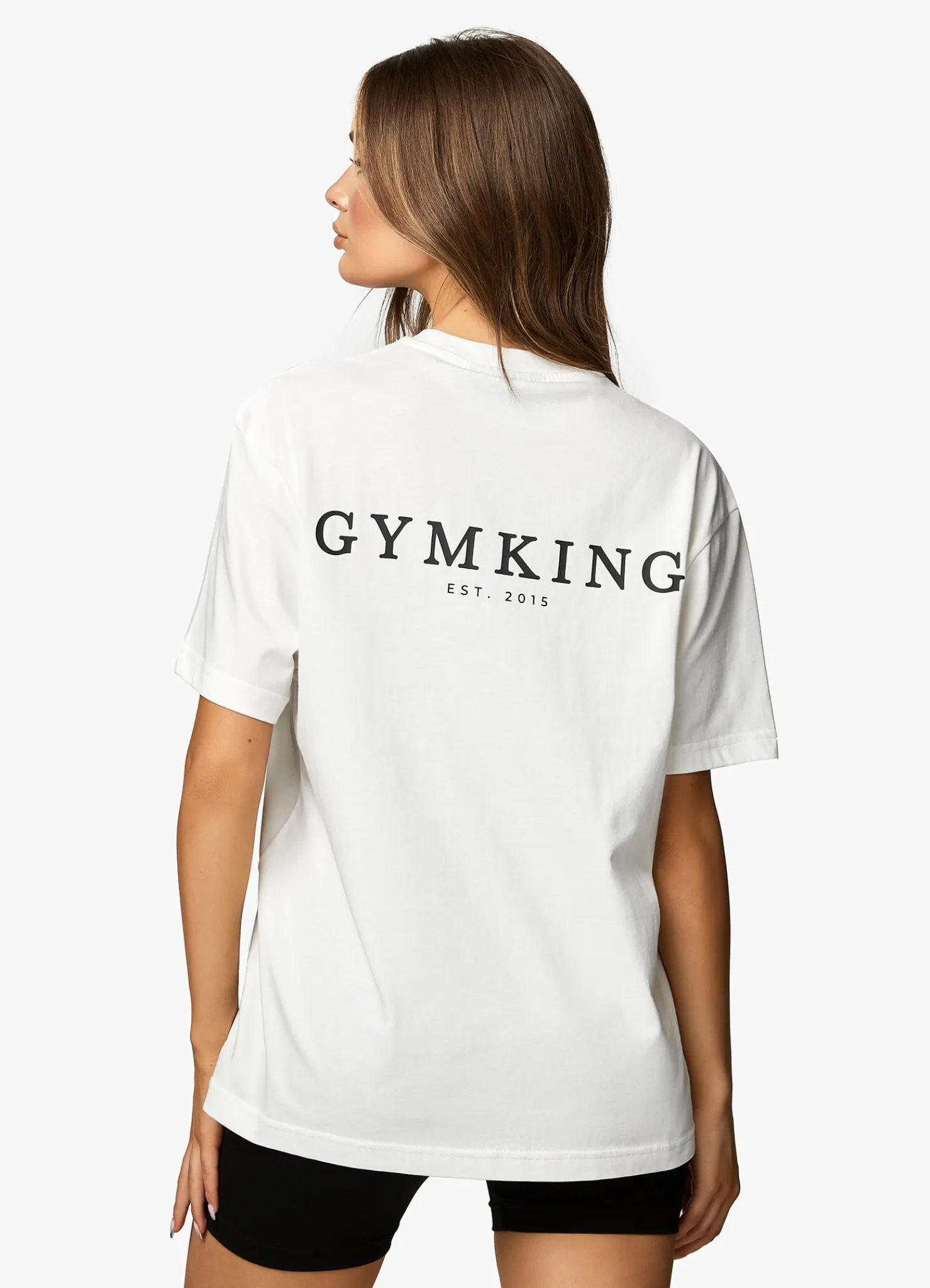 Tops & T-Shirts<Gym King Established Boyfriend Tee Cream
