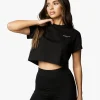 Co-Ords<Gym King Established Cap Sleeve Tee Black/White
