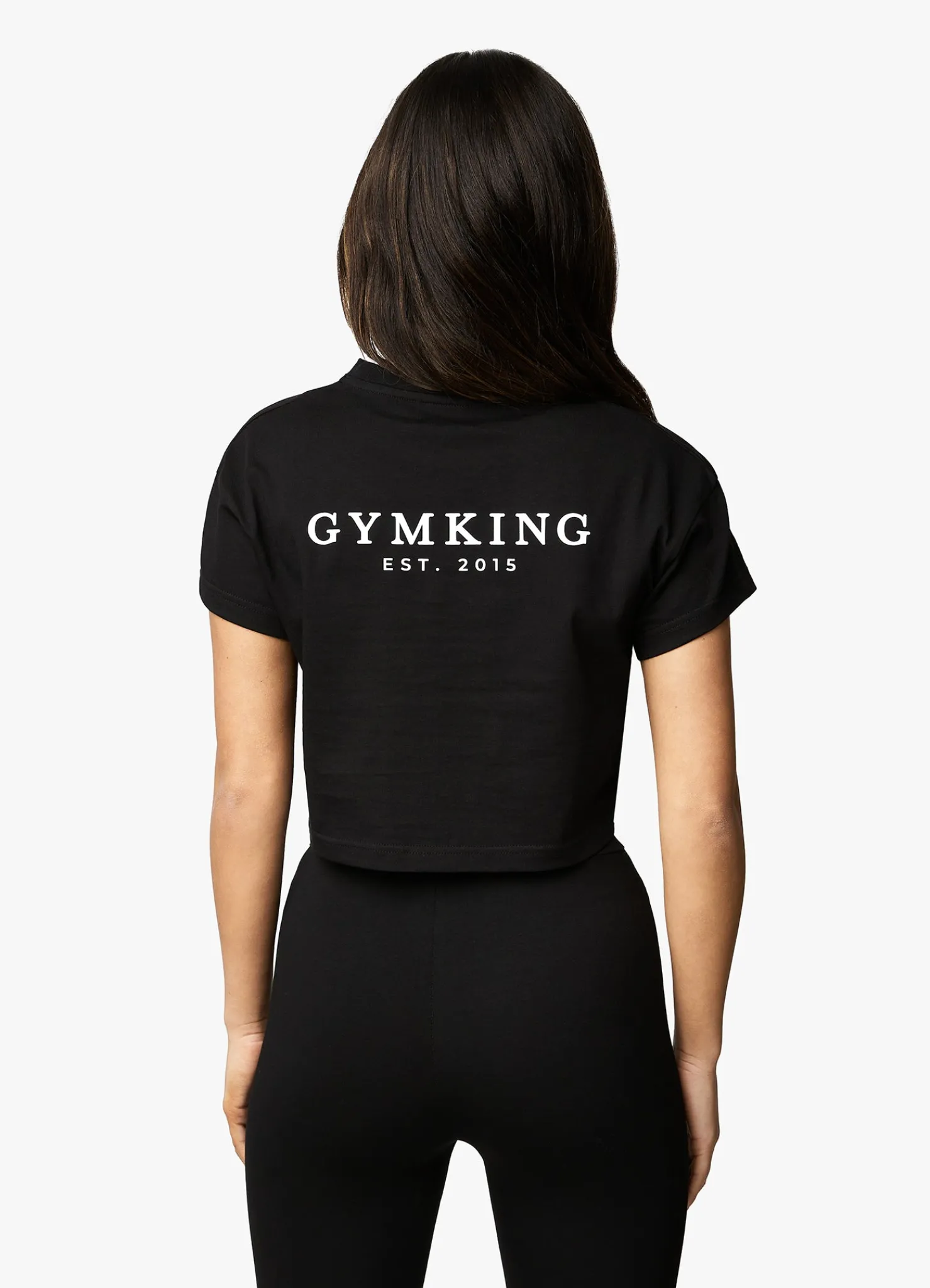Co-Ords<Gym King Established Cap Sleeve Tee Black/White
