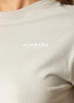 Tops & T-Shirts<Gym King Established Cap Sleeve Tee Dusky Sage