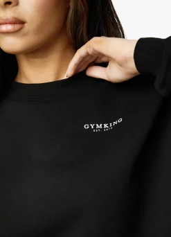 Sweatshirts<Gym King Established Crew Black/White