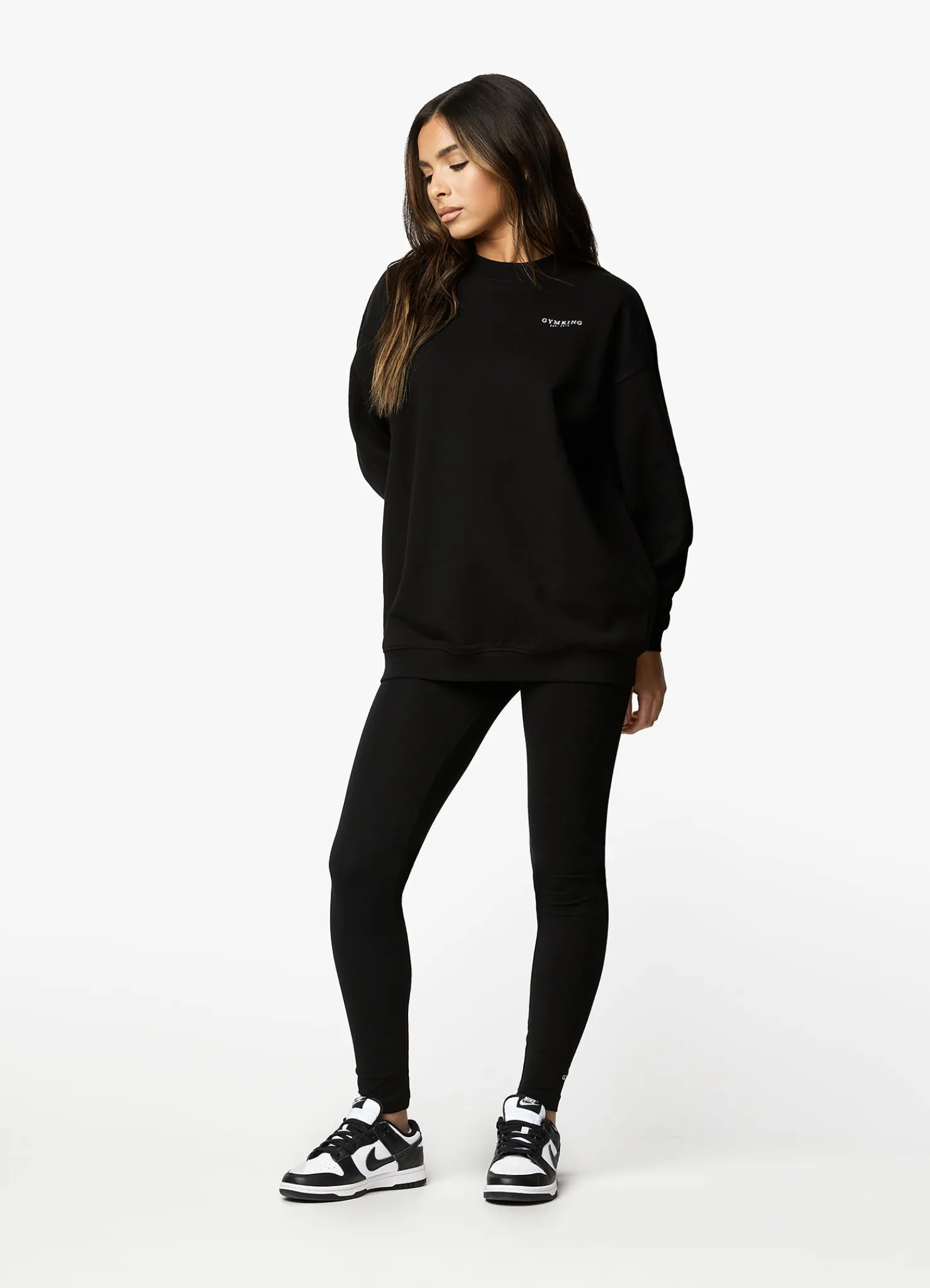 Sweatshirts<Gym King Established Crew Black/White
