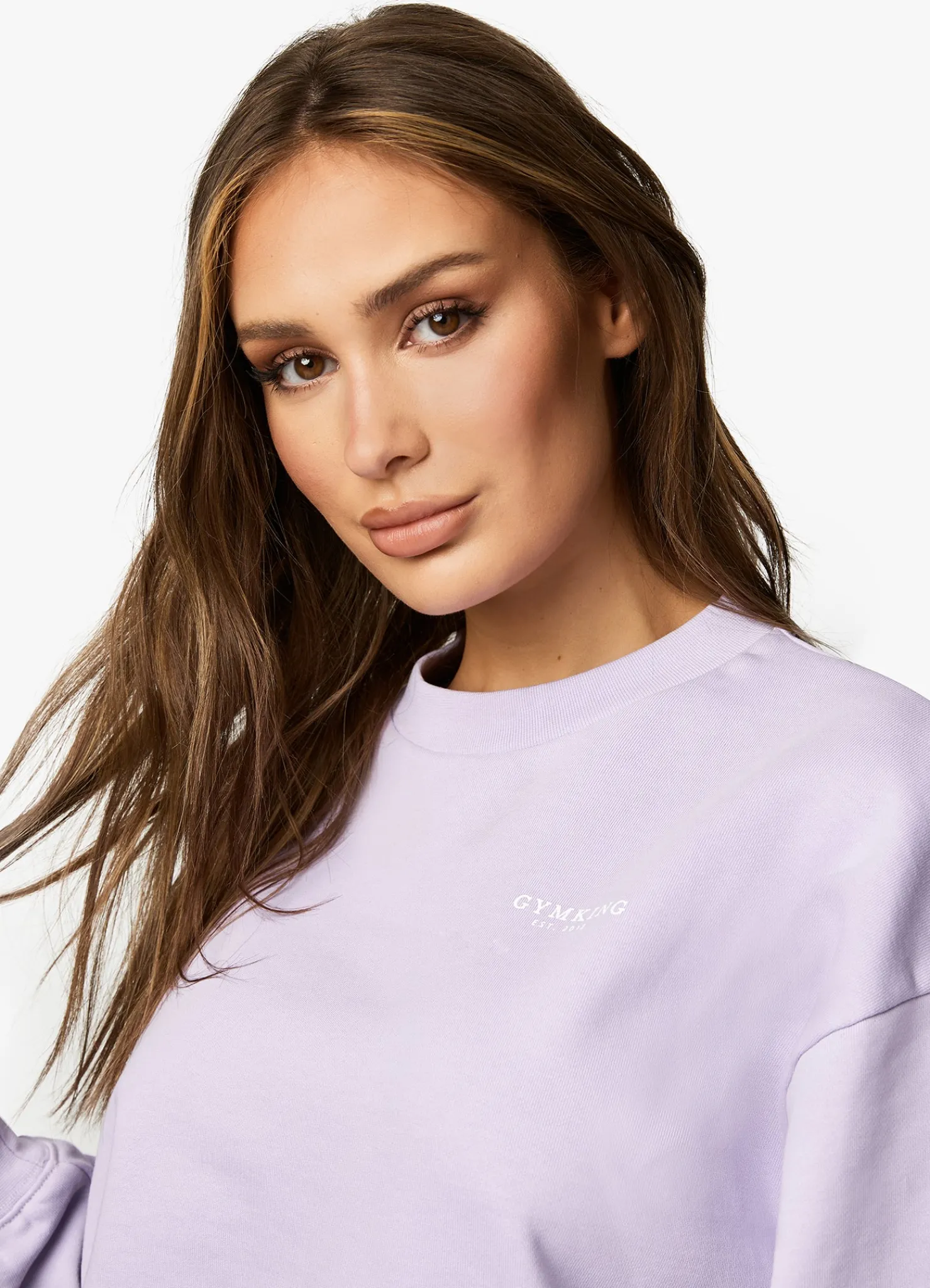 Sweatshirts<Gym King Established Crew Lilac