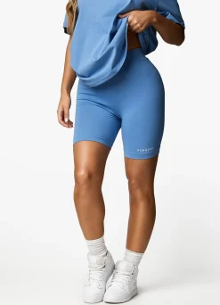 Shorts<Gym King Established Cycle Short Coastal Blue