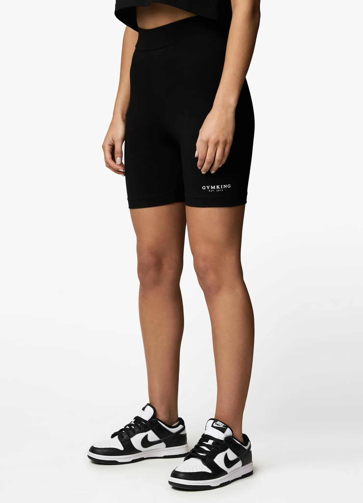 Co-Ords<Gym King Established Cycle Short Black/White
