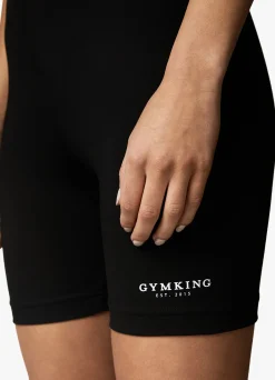 Co-Ords<Gym King Established Cycle Short Black/White
