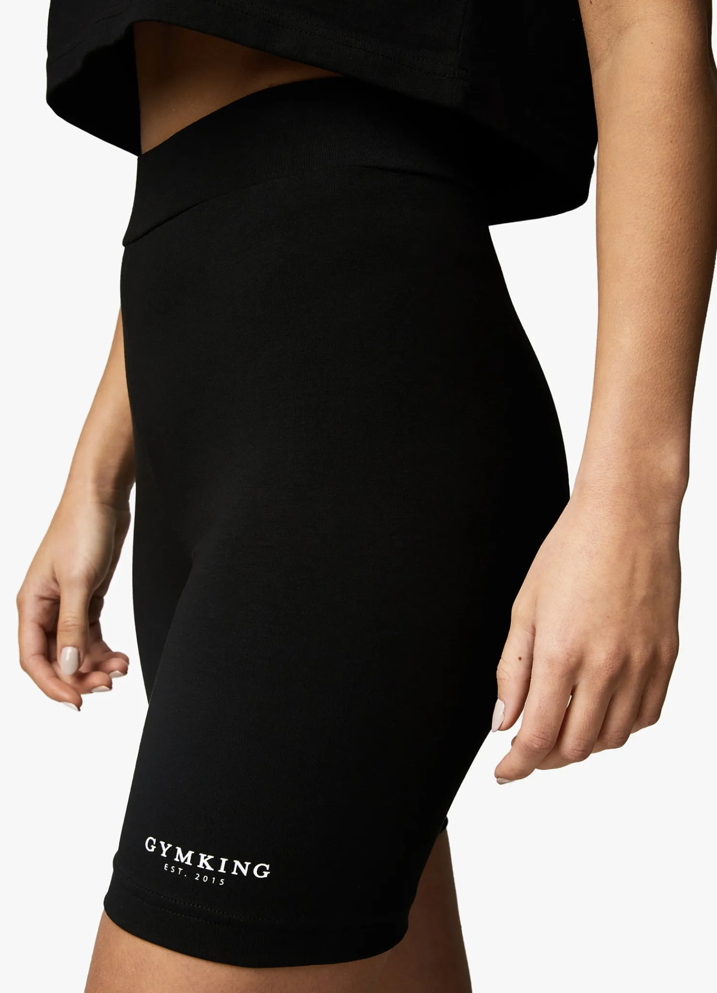 Co-Ords<Gym King Established Cycle Short Black/White