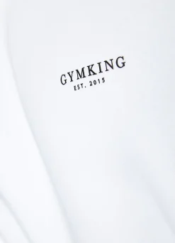 Sweatshirts & Hoodies<Gym King Established Hood White