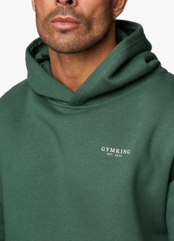 Sweatshirts & Hoodies<Gym King Established Hood Racing Green