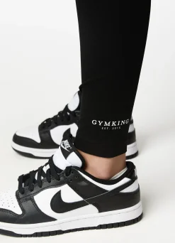 Leggings<Gym King Established Jersey Legging Black/White