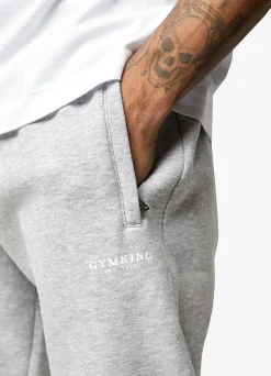 Tracksuit Bottoms<Gym King Established Jogger Light Grey Marl
