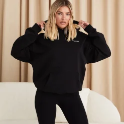 Hoodies<Gym King Established Relaxed Fit Hood Black/White