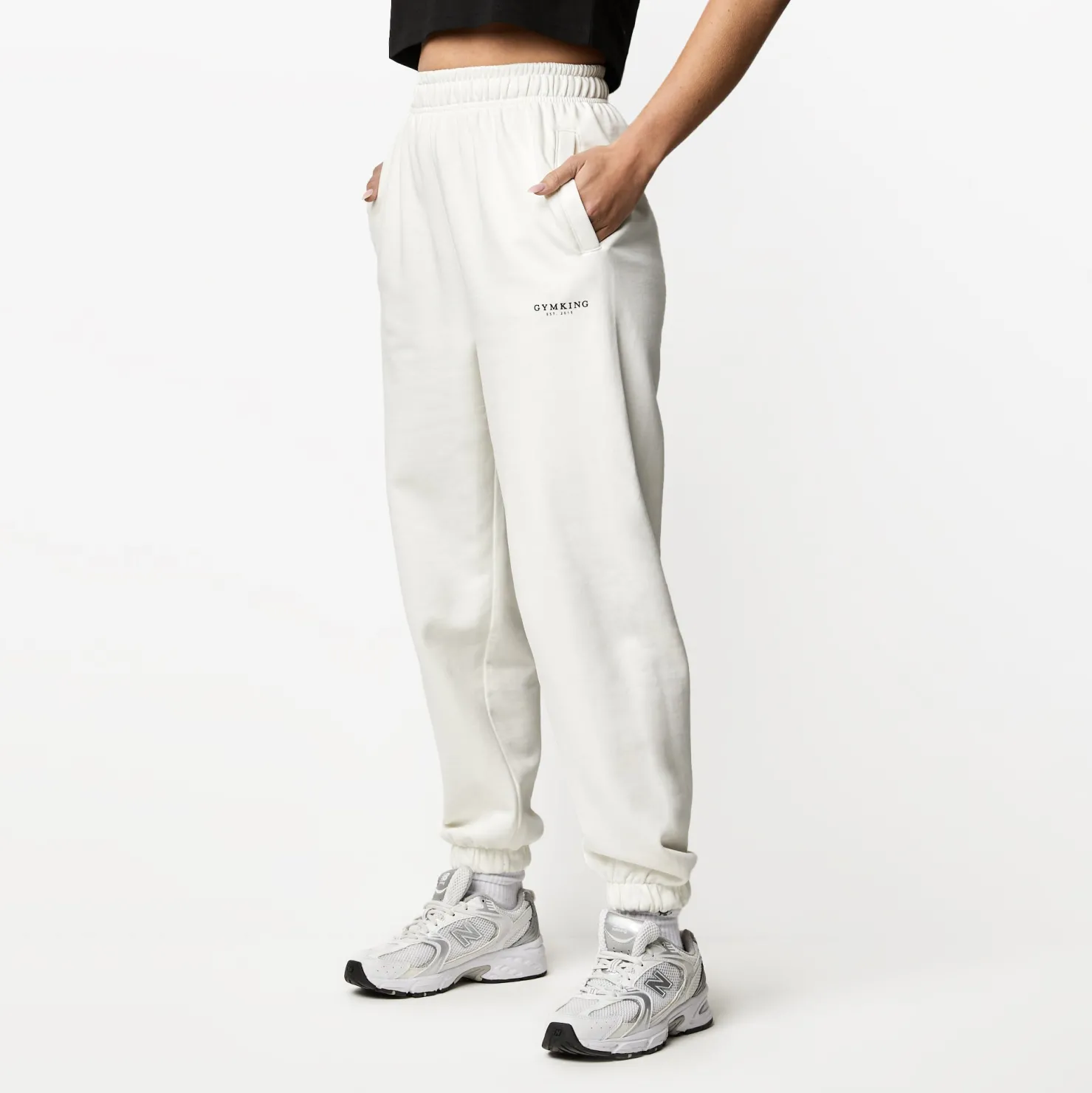 Joggers<Gym King Established Relaxed Fit Jogger Cream