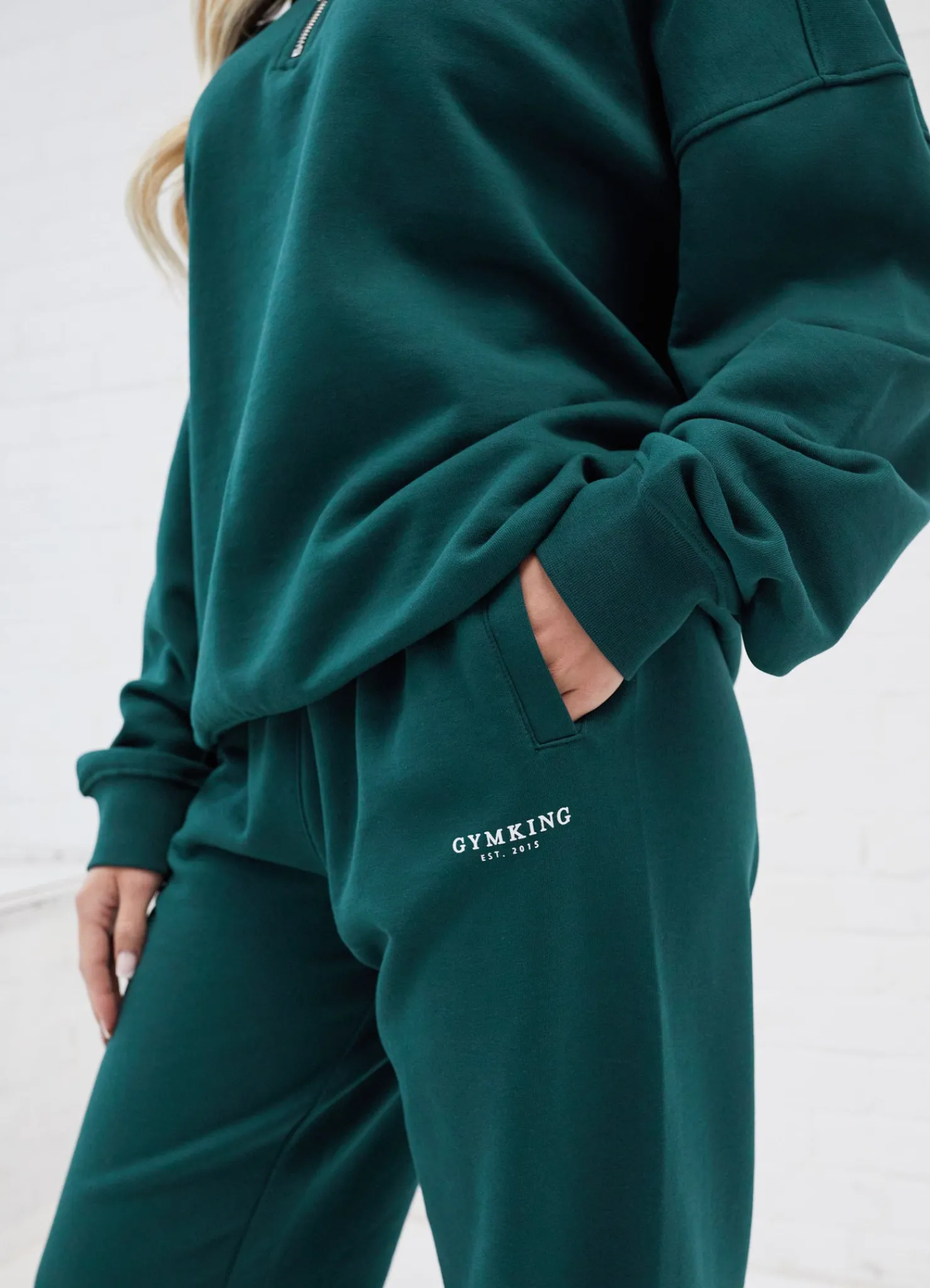 Joggers<Gym King Established Relaxed Fit Jogger Pine Green