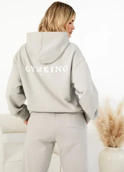 Hoodies<Gym King Established Relaxed Fit Hood Dusky Sage