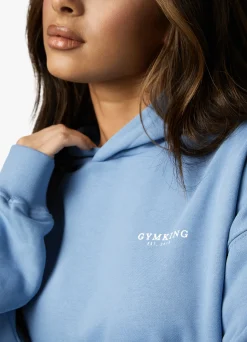 Hoodies<Gym King Established Relaxed Fit Hood Coastal Blue