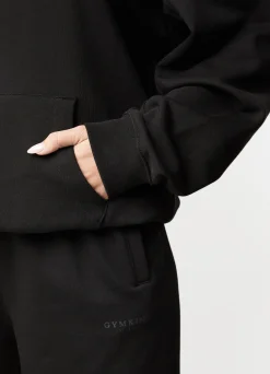 Hoodies<Gym King Established Relaxed Fit Hood Black